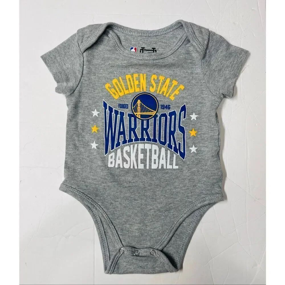 Ultra Game Golden State Warriors Bodysuit Boys Size 3/6 Months